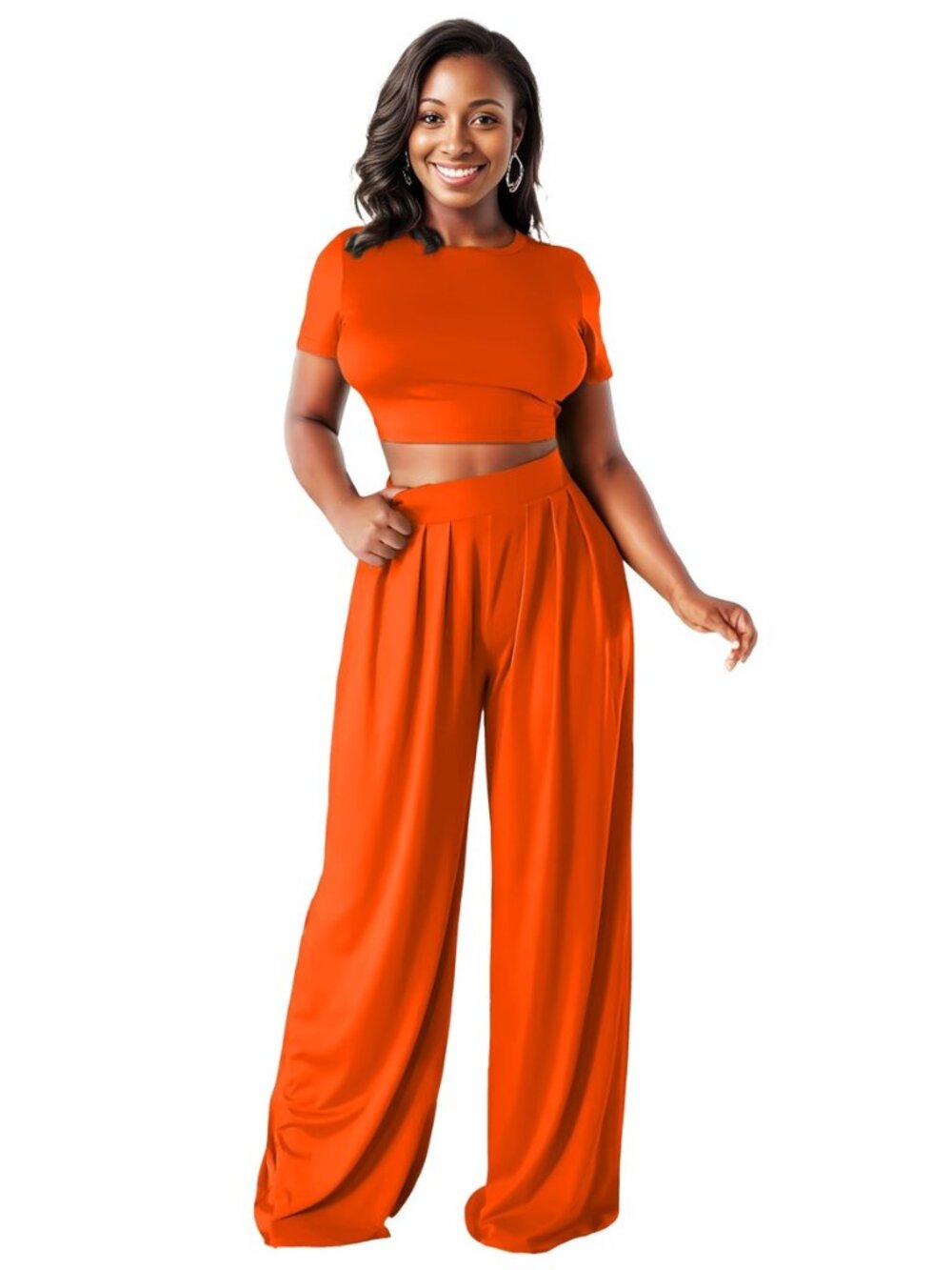 Womens 2 Piece Lounge Sets Casual Comfy Tracksuits Outfits Crop Tops Round Neck